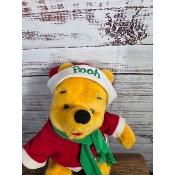 1996 Mattel Disney Winnie the Pooh Christmas Plush - Picture 2 of 8